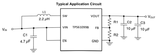 TPS61099B典型电路应用